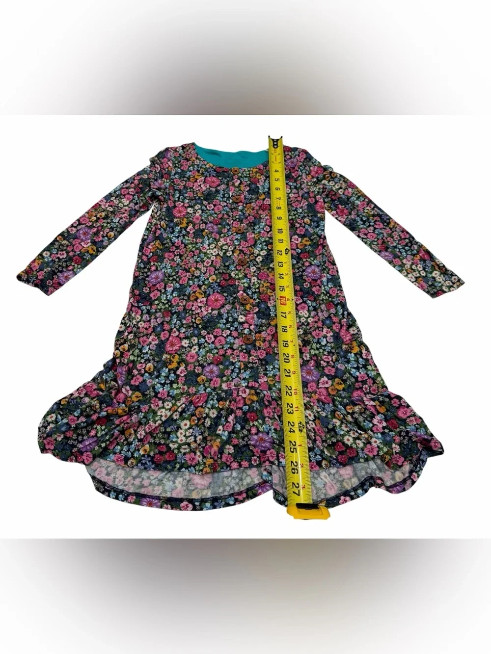 Posh Peanut Girl Dress Flowers Print Size 7Y